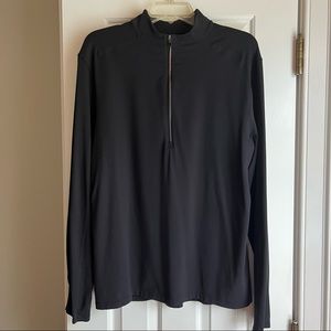 Mens lululemon black 1/4 zip pullover size large